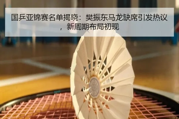 国乒亚锦赛名单揭晓：樊振东马龙缺席引发热议，新周期布局初现（hth）